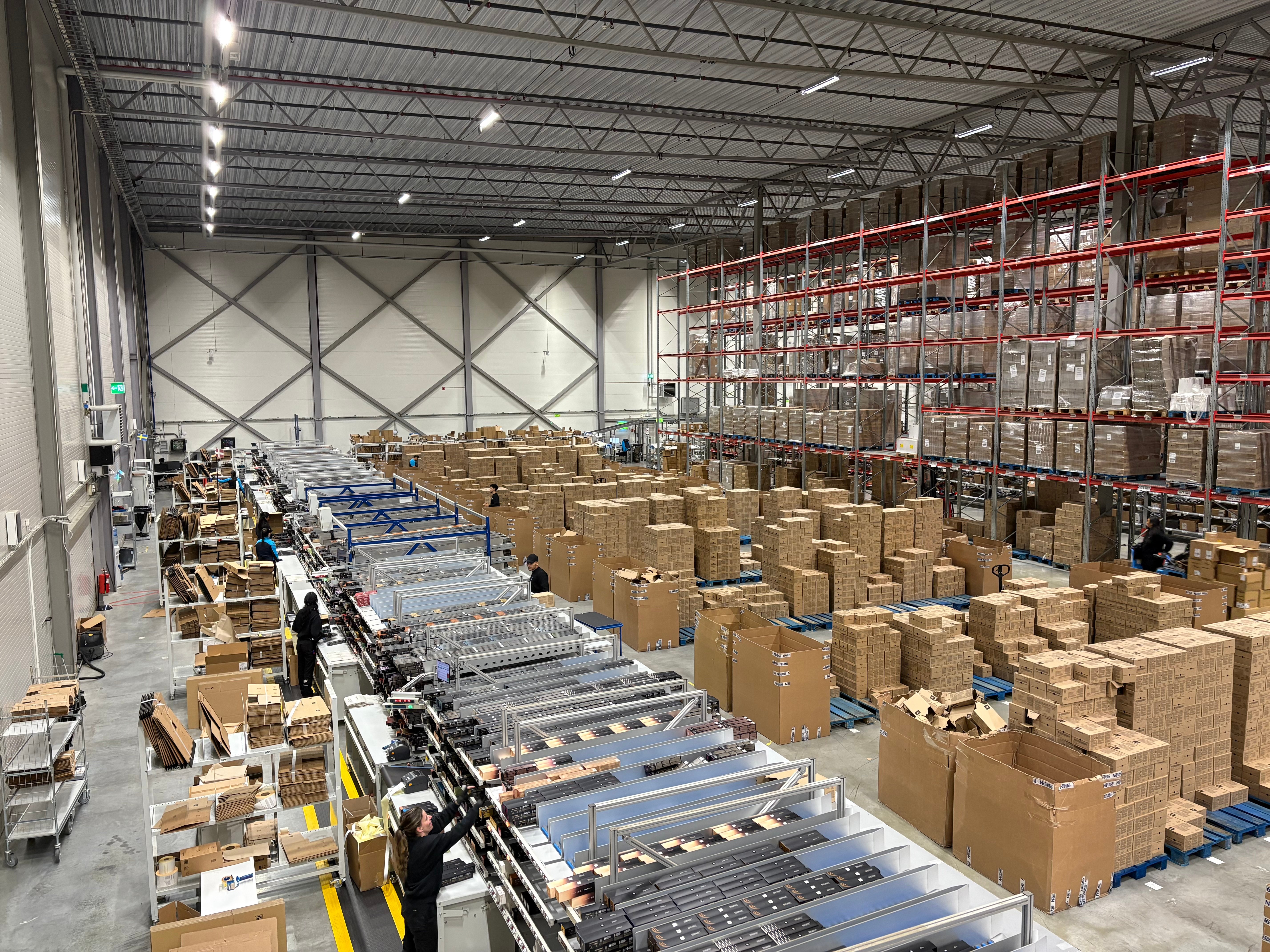 Nespresso TPL warehouse Helsingborg